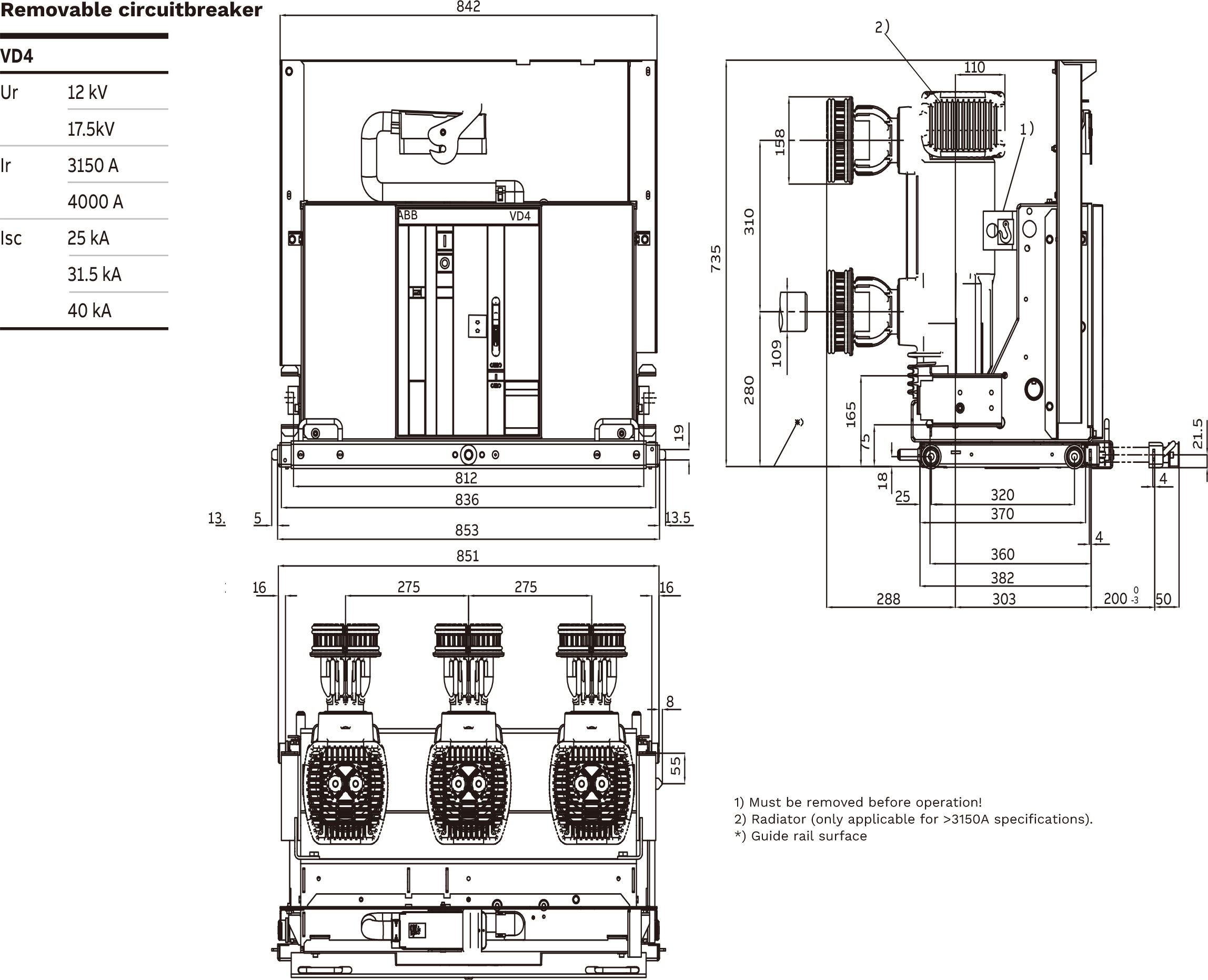 8-Withdrawable circuit breaker 12kV
