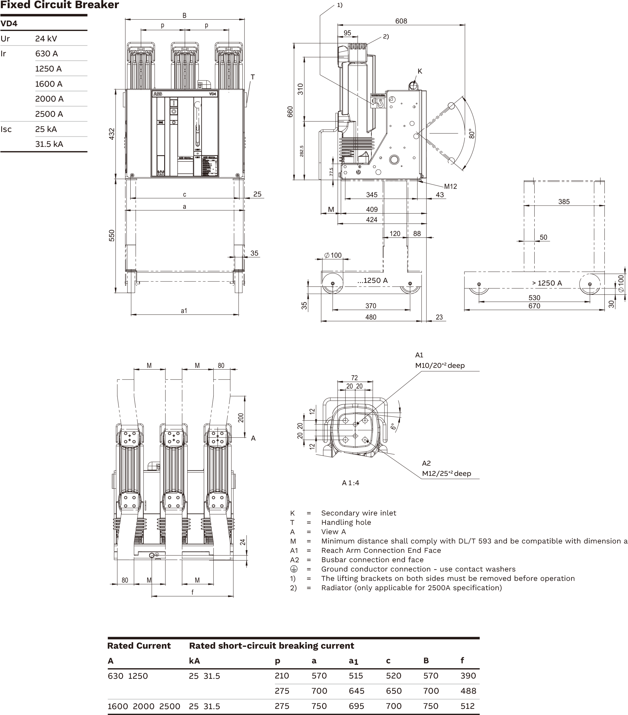 1-Fixed circuit breaker 24kV