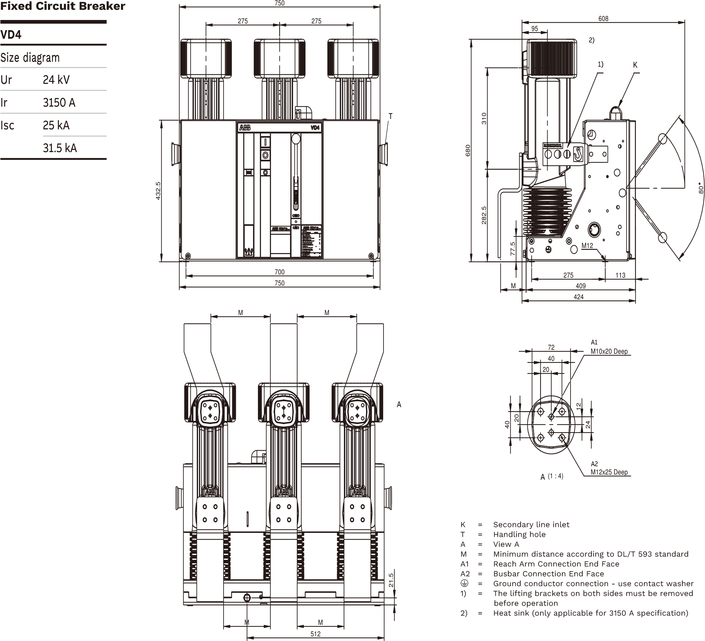 2-Fixed circuit breaker 24kV