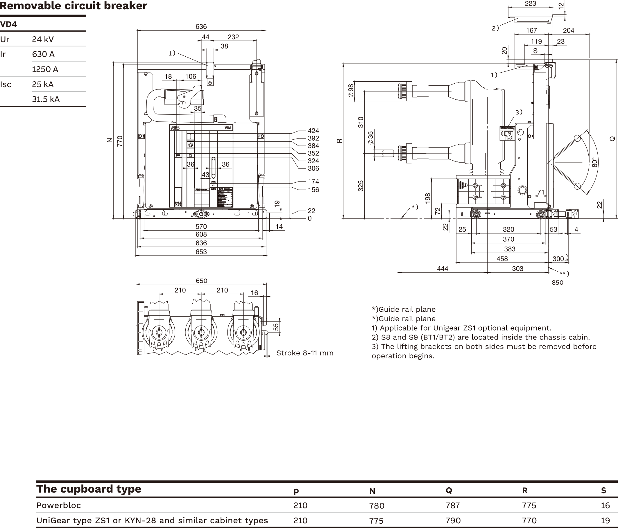 3-Withdrawable circuit breaker 24kV