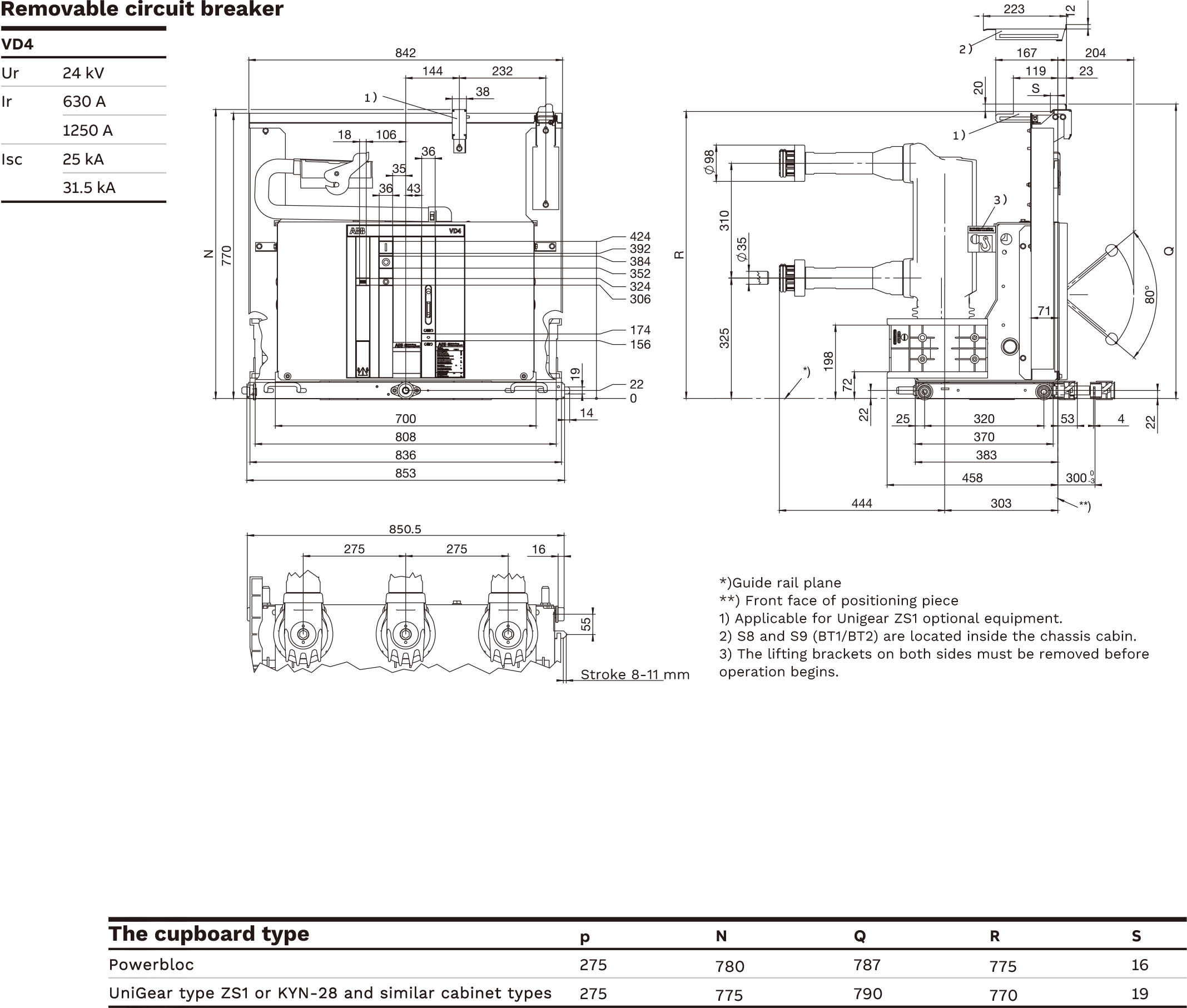 4-Withdrawable circuit breaker 24kV