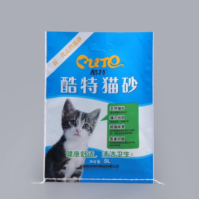 Cat litter woven bags
