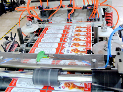 Three-sided bag-making machine
