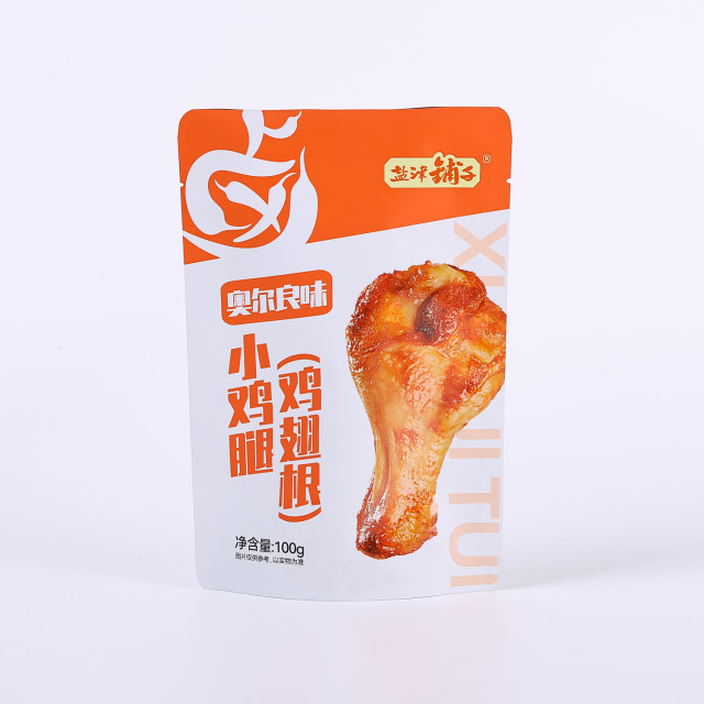 Self-standing bags for snacks and food