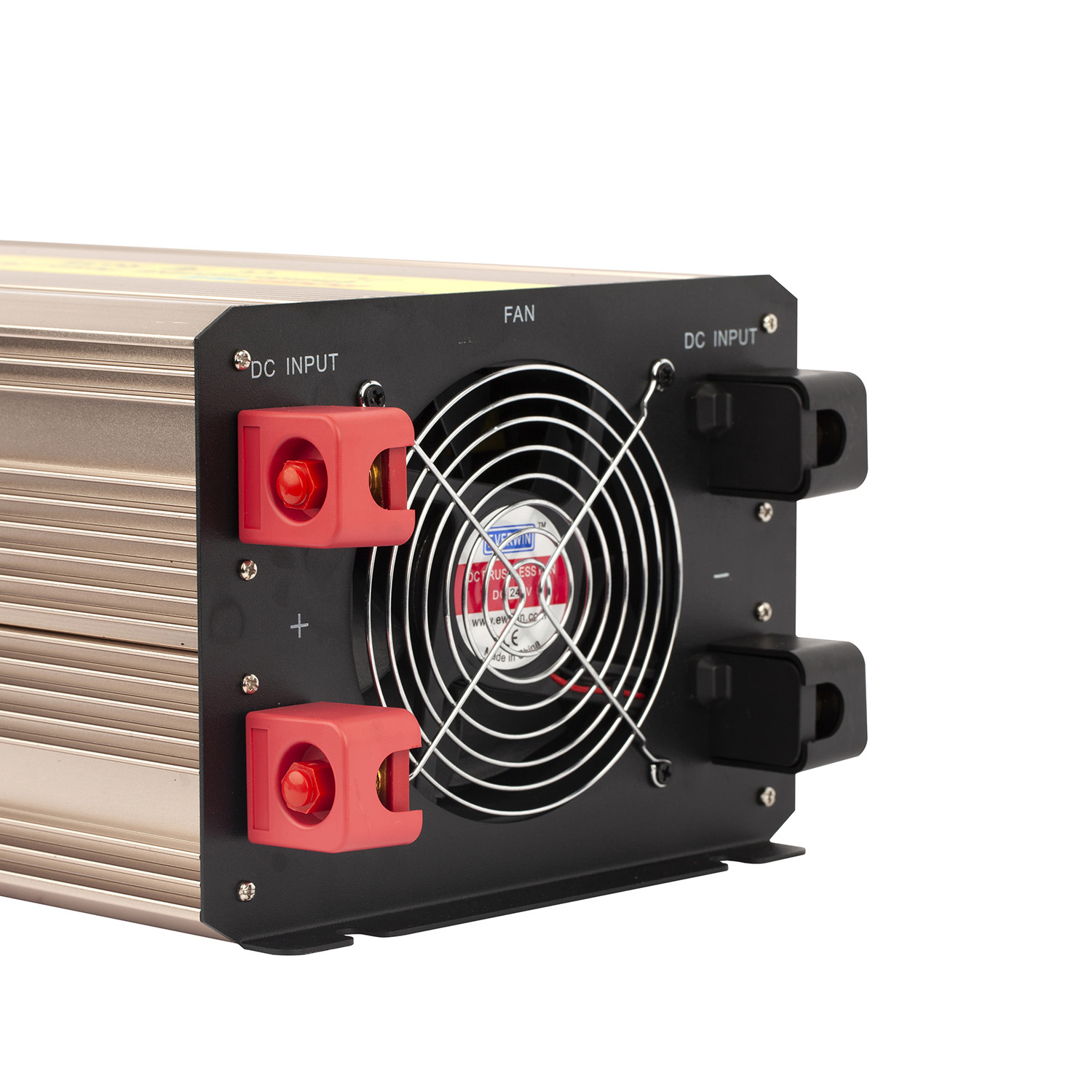 Rogerele 6000W inverter DC input terminals and cooling fan