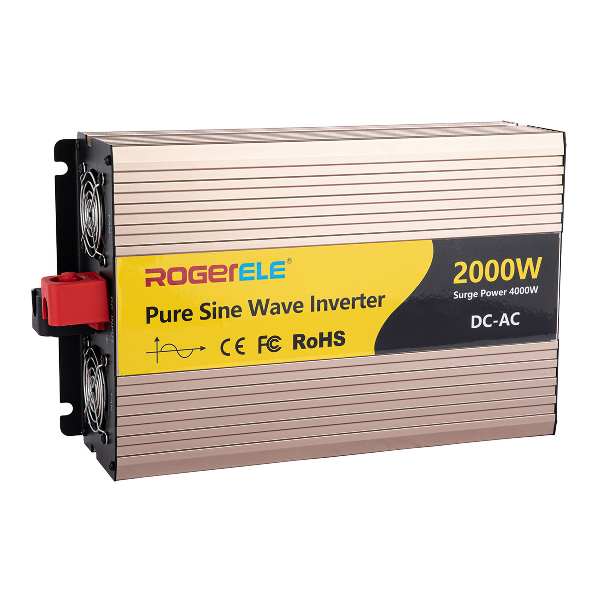Rogerele REP2000 2000W pure sine wave inverter, 4000W peak, front view