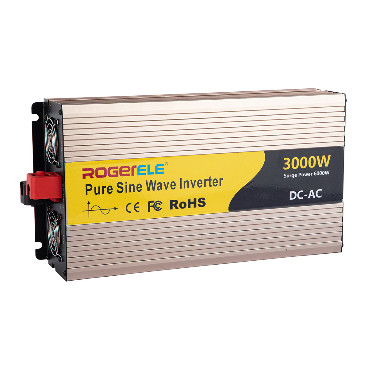 REP3000 pure sine RV inverter side and outlet view