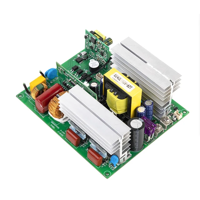 ROGERELE P500 pure sine wave inverter PCBA with heatsinks and power components