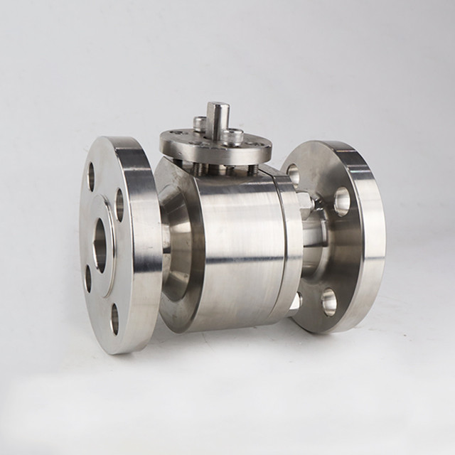 Forged steel three-way ball