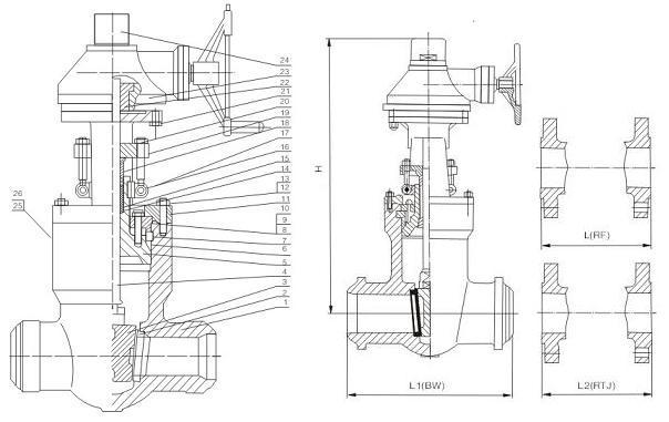 pressure-seal-gate-valve