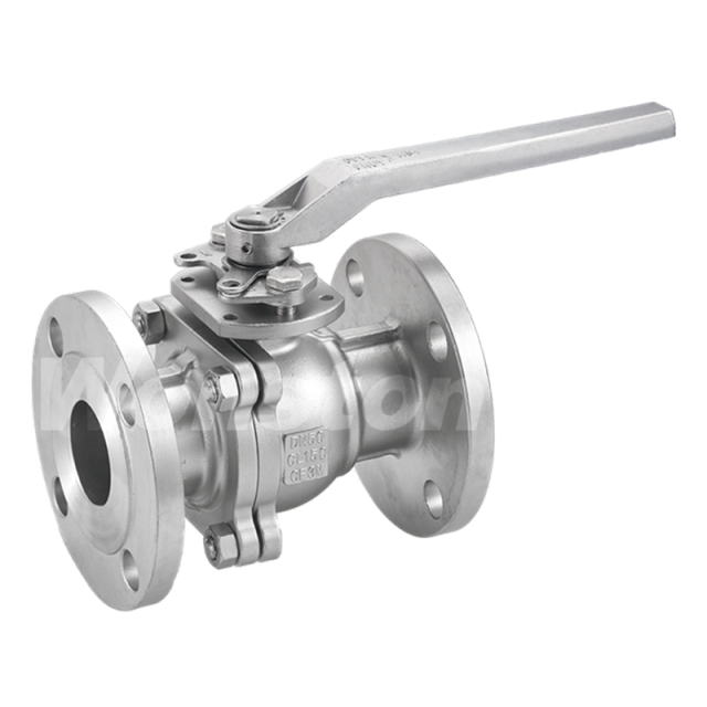 F150-2PC Ball Valve Flanged End With Mounting Pad ASME 150LBS