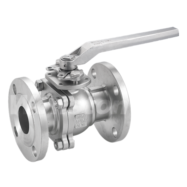 F155-2PC Ball Valve Flanged End With Mounting Pad ASME 300LBS
