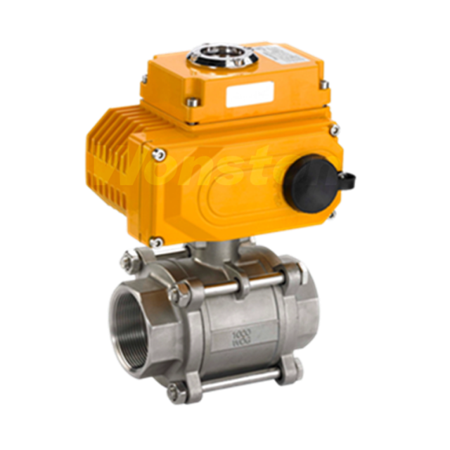 Electric 3PC Threaded Ball Valve