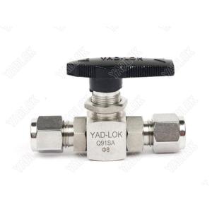 Bite type ball valve