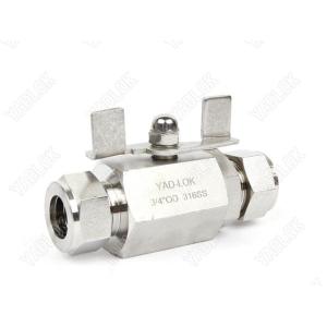 Bite type ball valve