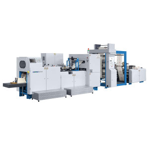 NEW WORLD C Series-Adjustable roll to sharp bottom paper bag making machine
