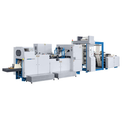NEW WORLD C Series-Adjustable roll to sharp bottom paper bag making machine