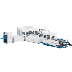 Leader 16th Nonwoven Laminated Cooling Box Bag Machine/Take Away Fast Food Bag Machine