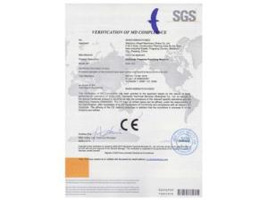 CE certificate for Hydraulic Pressure Punching Machine