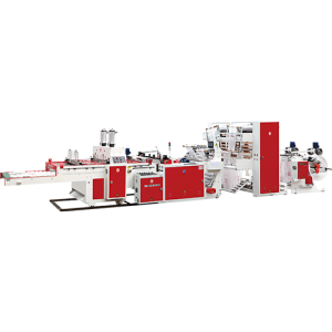 CW-300V2+GS FULLY AUTOMATIC SUPER HIGH SPEED T-SHIRT BAG MAKING MACHINE + SIDE GUSSET