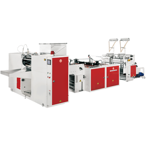CW-1000PR+C2 BOTTOM SEALING GARBAGE ROLLING BAG MAKING MACHINE WITH CORE AND CORELESS (STAR BAG/C FOLD )