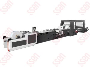 Three side sealing center sealing zipper bag making machine