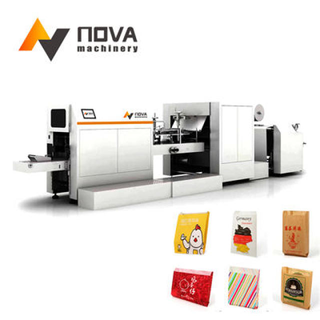 Full Automatic High Speed Sharp Bottom Paper bag with 2/4 color printing online