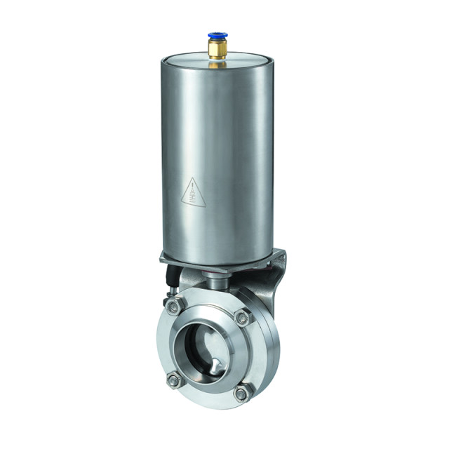 Stainless Steel Pneumatic Butterfly Valve