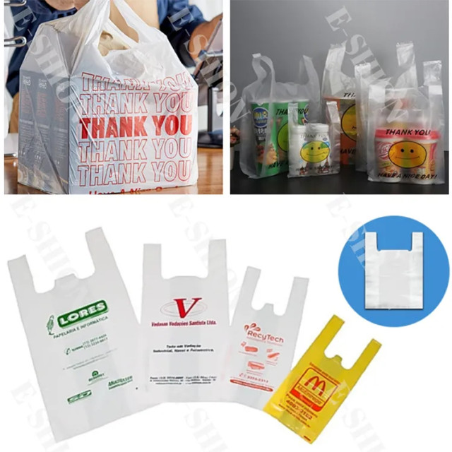 FULLY AUTOMATIC HIGH SPEED T-SHIRT BAG MAKING MACHINE