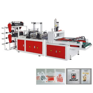PLASTIC FILM SEALING AND CUTTING MACHINE
