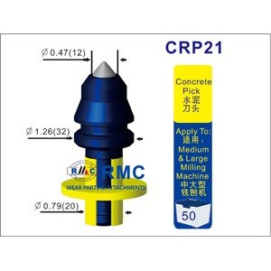 Road milling teeth CRP21 for road milling drums fitting to road milling machine