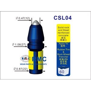 Trencher teeth CSL04 fitting to DITCH WITCH, BARRETO, BOBCAT, HOME DEPOT, VERMEER and CASE trencher