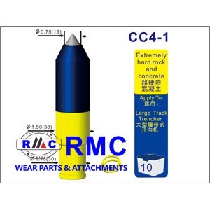 Auger teeth, bullet teeth CC4-1 for Rock Augers and core barrel, fitting to rotary drilling rig