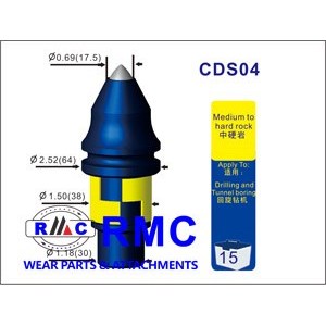 Auger teeth, bullet teeth CDS04 for Rock Augers and core barrel, fitting to rotary drilling rig