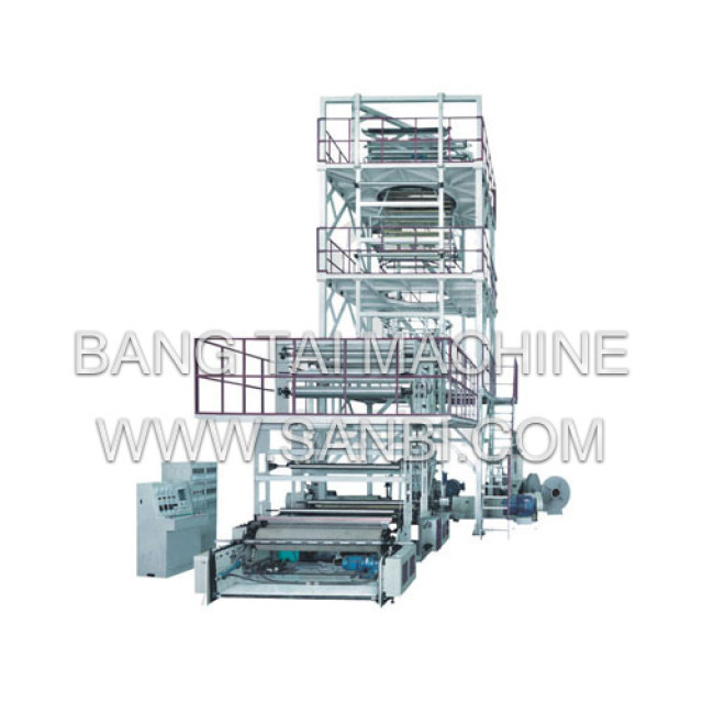 Three to Five Layers Co-extrusion Film Blowing Machine Set (IBC Film Tube Inner Cooling System)