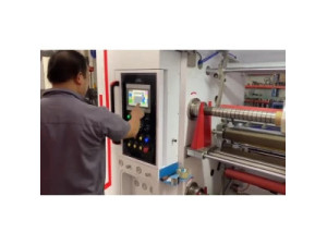 Films Sltting rewinder inline with waste edge winder Fully automatic SCP/SCZP Back loading, Front Rewind