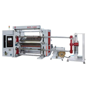 SCP- 1300 films slitting machine for PVC OPP LDPE laminated medical tape high speed back loading