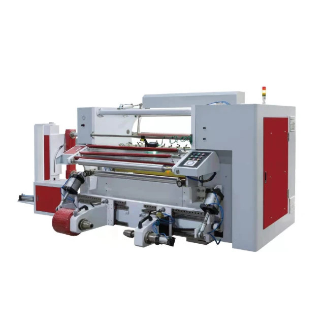 SCP- 1300 films slitting machine for PVC OPP LDPE laminated medical tape high speed back loading