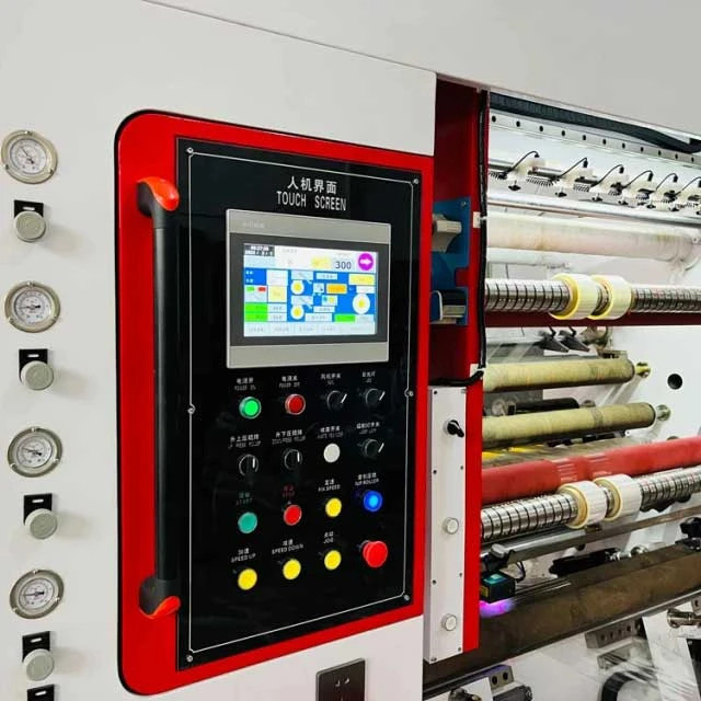 SCT-1300 Foil laminated paper foil laminated films foil slitting machine front loading high speed