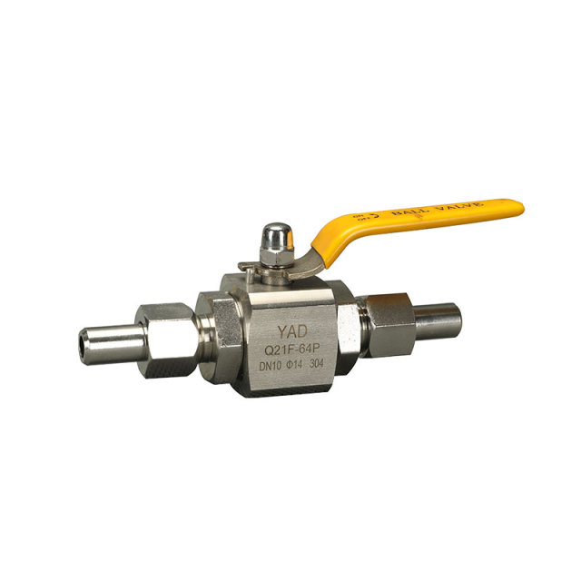 Welded ball valve