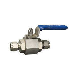 High pressure hexagonal ferrule ball valve