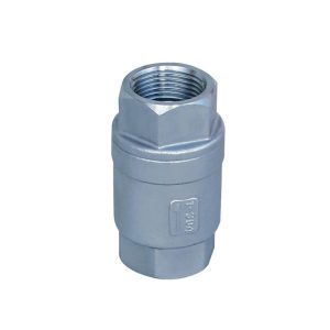 Internal thread vertical check valve