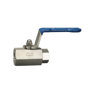 High pressure hexagonal ferrule ball valve