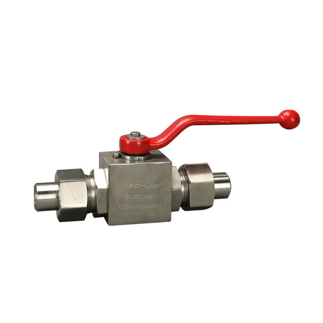 Hydraulic internal thread ball valve