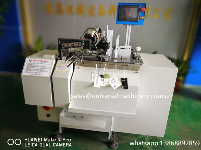 Paper hang tag with pin threading machine (LM-LY3PIN)