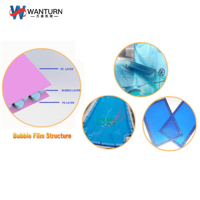 5-layer air bubble film machine (2+1 extruders)
