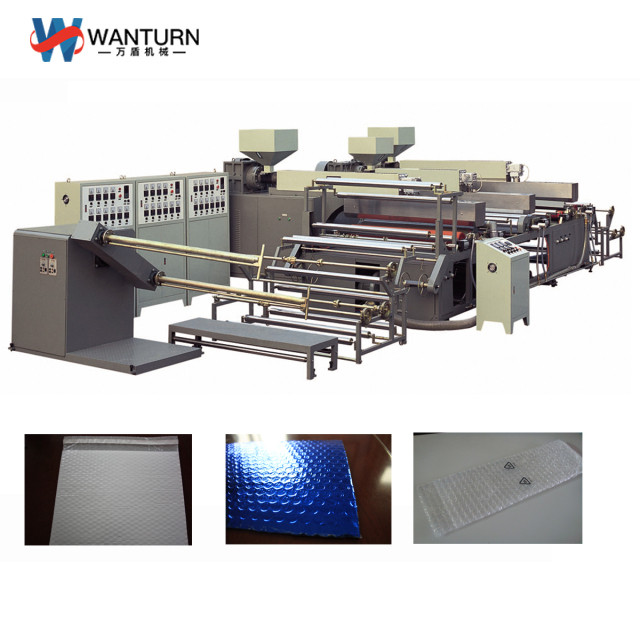 7-layer air bubble film machine (3 extruders)