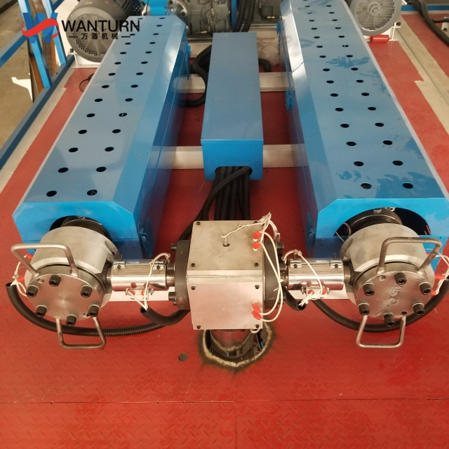 Bubble film making machine with four layers