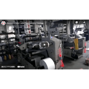 ZBS520 6 Color Label flexo printing machine