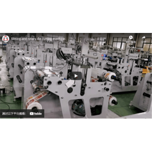 Slitting and rotary die cutting machine